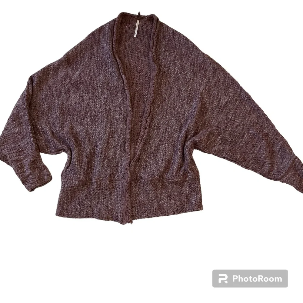Free People Motions Open Cardigan Purple Size XS